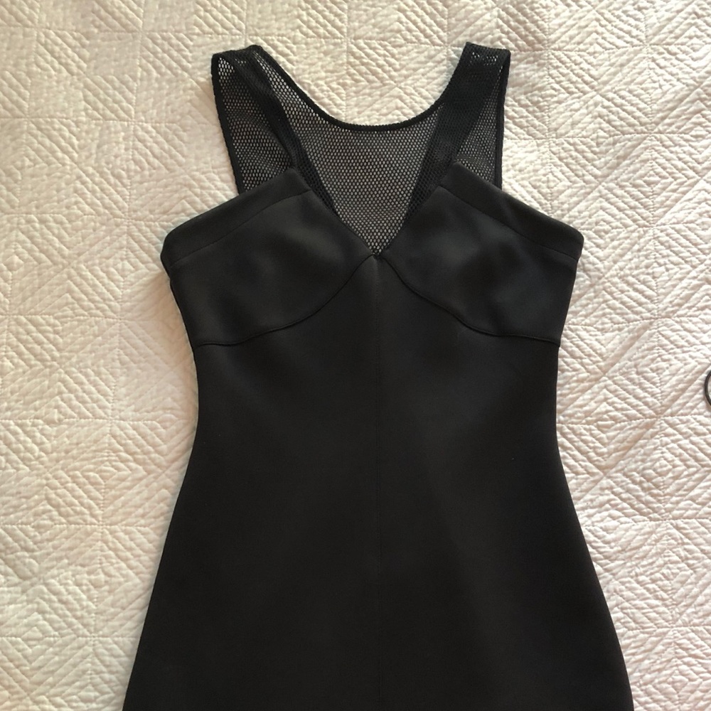 Guess Scuba Peplum Mini Dress | Mesh Detail Exposed Zipper, Y2K Style, Size 4